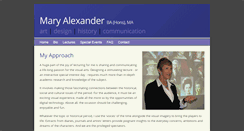 Desktop Screenshot of maryalexander.org.uk